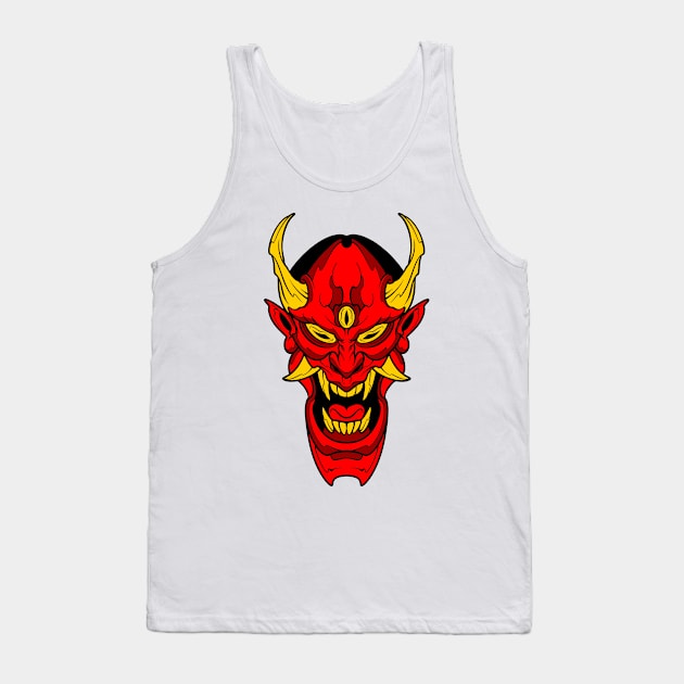 scream demon mask Tank Top by TOSSS LAB ILLUSTRATION